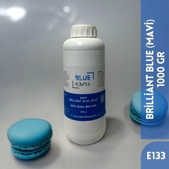 Mavi Sıvı Gıda Boyası Su bazlı Likit Brilliant Blue E133